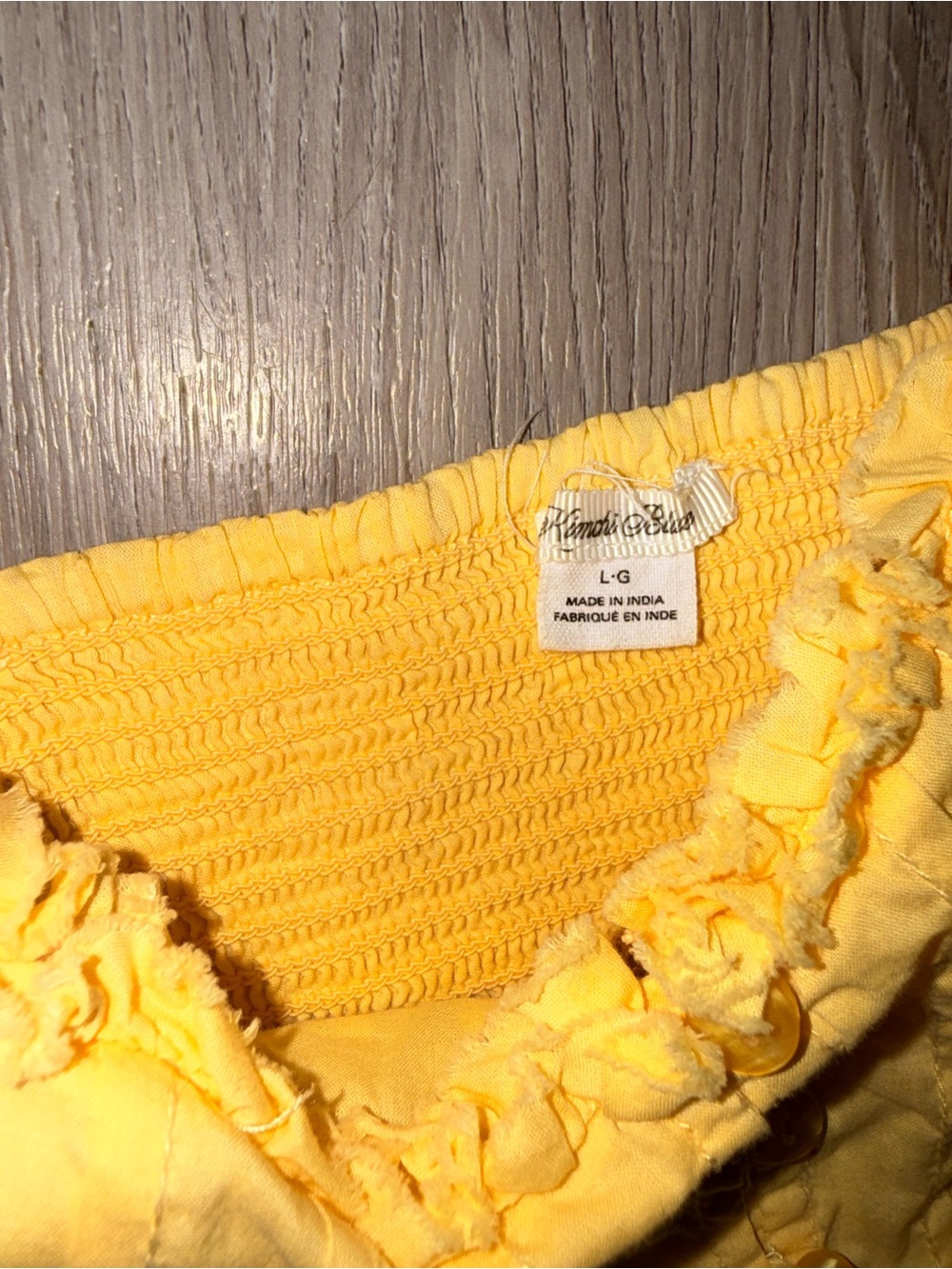 Mimi Chica Yellow Ruffle Strap Sundress Tank for Kids - Picture 4 of 5